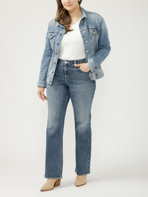 Suki Mid Rise Bootcut Jeans Plus Size