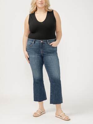 Suki Mid Rise Kick Flare Jeans Plus Size