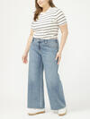 Suki Mid Rise Wide Leg Jeans Plus Size image number 0