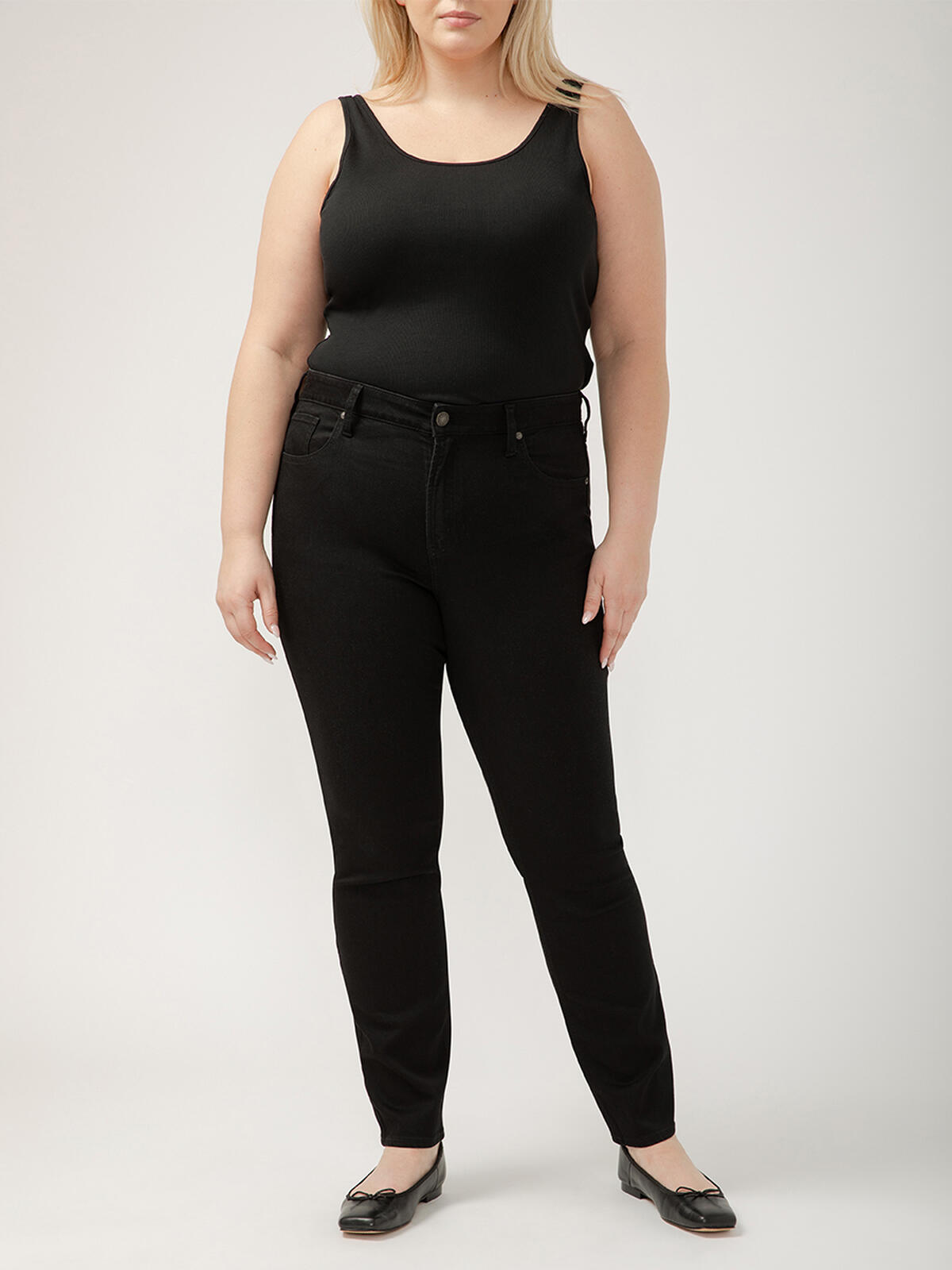 Avery High Rise Straight Leg Luxe Stretch Jeans Plus Size image number 0